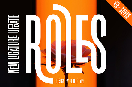 Roles Update!! Ligature Sans Serif, a Sans Serif Font by Perfectype