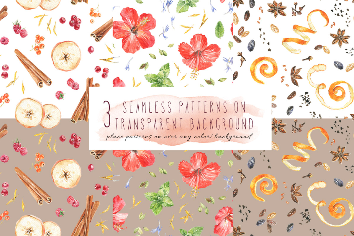 Spices watercolor set, an Illustration by PS_patterns (Photo 3 of 4)