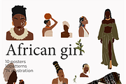 Black woman, African collection, a Decorative Illustration by Yana_mide (Thumbnail 1 of 7)