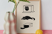 Playful Cats Clipart Bundle, an Animal Illustration by ClayStudio (Thumbnail 7 of 7)