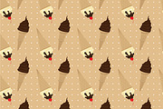 Ice Cream pattern vector set, a Pattern Graphic by Cheeba Ribba Designs (Thumbnail 4 of 4)