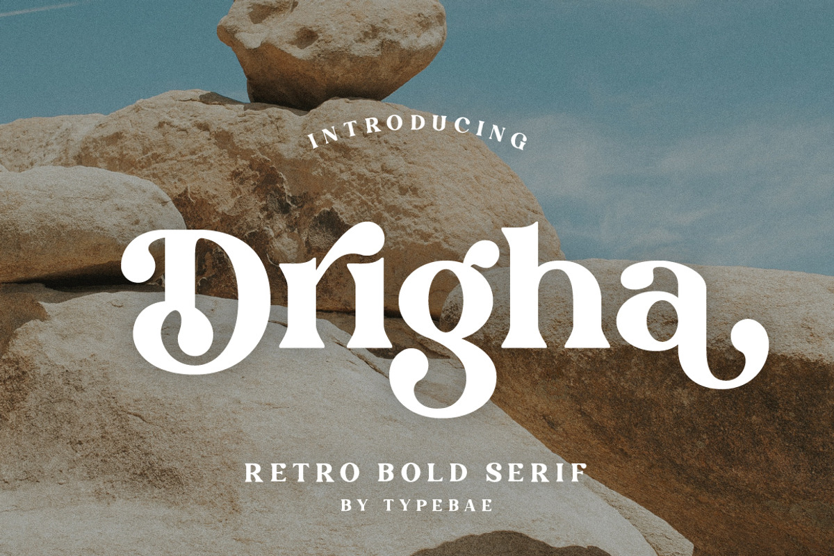 Drigha - Stylish Serif Font, a Serif Font by Typebae (Photo 1 of 11)