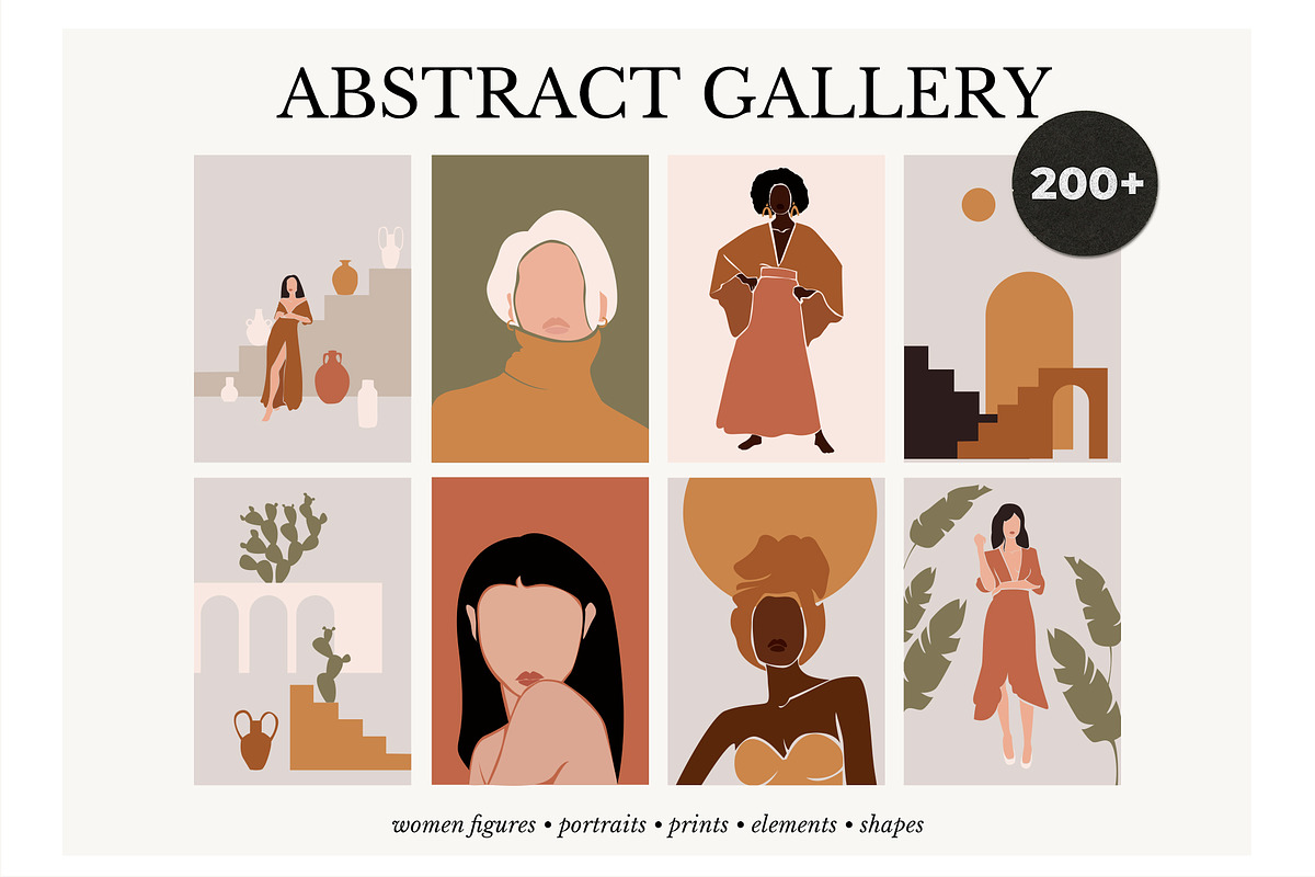 ABSTRACT GALLERY modern women prints, a Person Illustration by Lana Elanor (Photo 1 of 8)