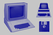 Retro Tech - 21 Technology Halftones, an Object Graphic by Offset (Thumbnail 11 of 11)