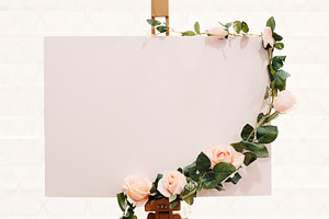 Wedding Sign. Wedding Board Mock up