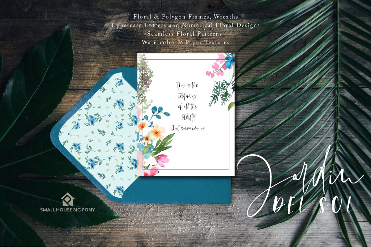 Jardin Del Sol - Watercolor Floral S, an Illustration by SmallHouseBigPony (Photo 6 of 13)