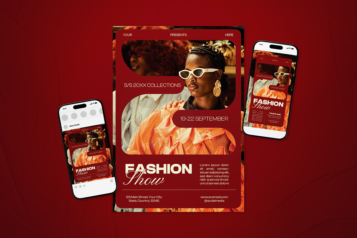Fashion Show Flyer Set, a Flyer Template by The Good Store (Photo 1 of 2)
