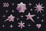 Y2k 3D Shapes Collection, an Object Graphic by AnnArt (Thumbnail 5 of 6)