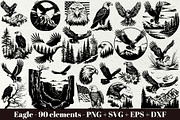 Eagle SVG Bundle, an Animal Illustration by DENIDigitalArtSudio (Thumbnail 1 of 6)