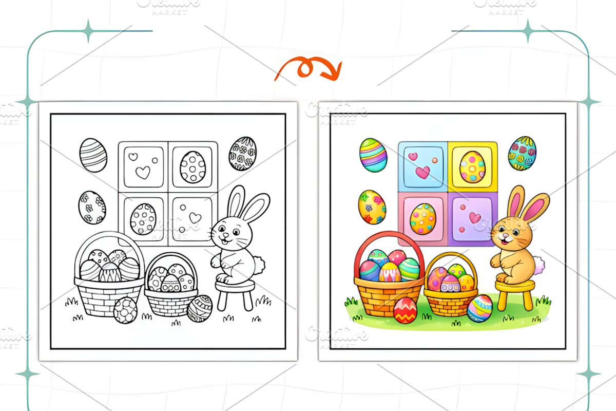 Bold Easy Easter Corner, a Seasonal Illustration by Ink Gallery (Photo 3 of 9)