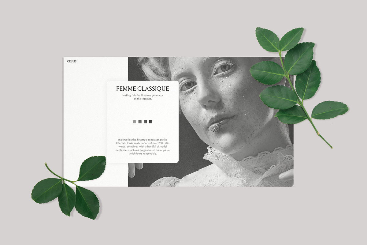 SALE Geulis Feminine Google Slides, a Presentation Template by Flawless And Co (Photo 4 of 12)