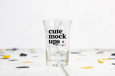 Graduation Shot Glass Mockup