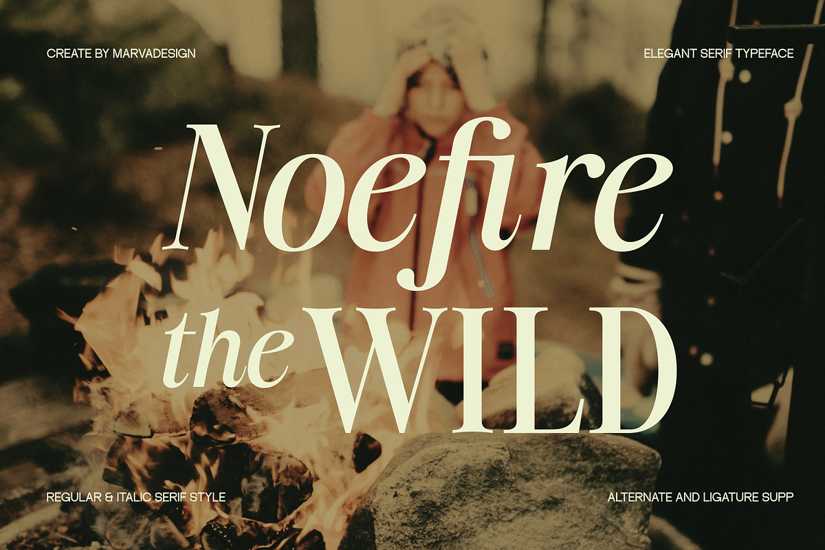 Noefire Font, a Serif Font by Marvadesign (Photo 1 of 8)