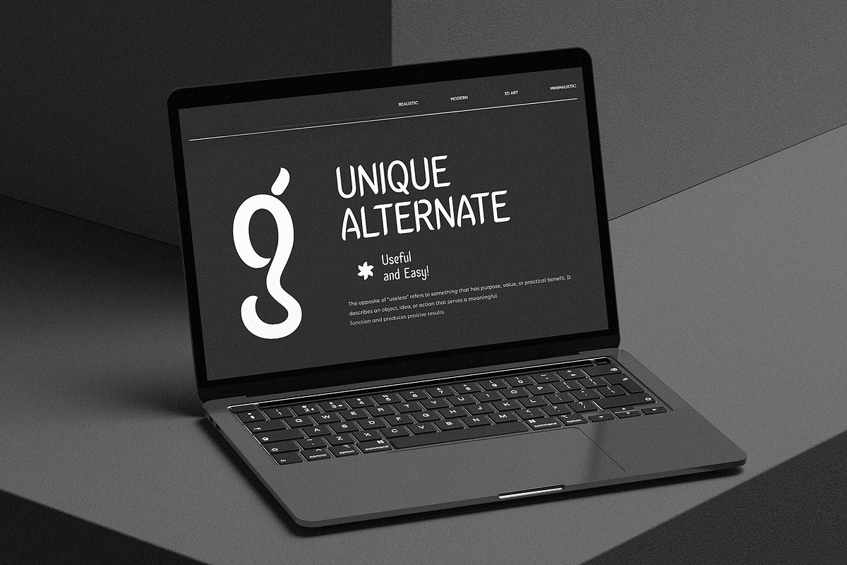 Ughtie – Elegant Sans Family Font, a Sans Serif Font by Krismagraph (Photo 5 of 12)