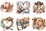Western Mothers Day Cowgirl Bundle, a Seasonal Illustration by DreamArtGraphic (Thumbnail 2 of 4)