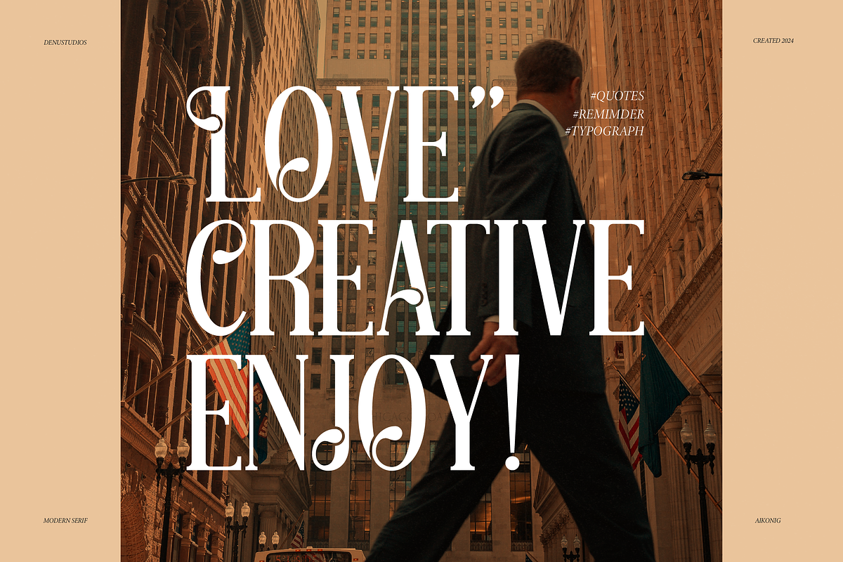Aikonig | Modern Serif Font, a Serif Font by Denustudios (Photo 8 of 15)