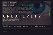 Genus - Monospace Sans Serif Font, a Sans Serif Font by Artistic & Unique (Thumbnail 7 of 15)