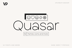 SALE! Quasar Sans Serif Typeface