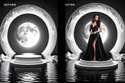 Black Water Podium Digital Backdrops, a Background Graphic by Chipshpow Graphics (Thumbnail 7 of 10)