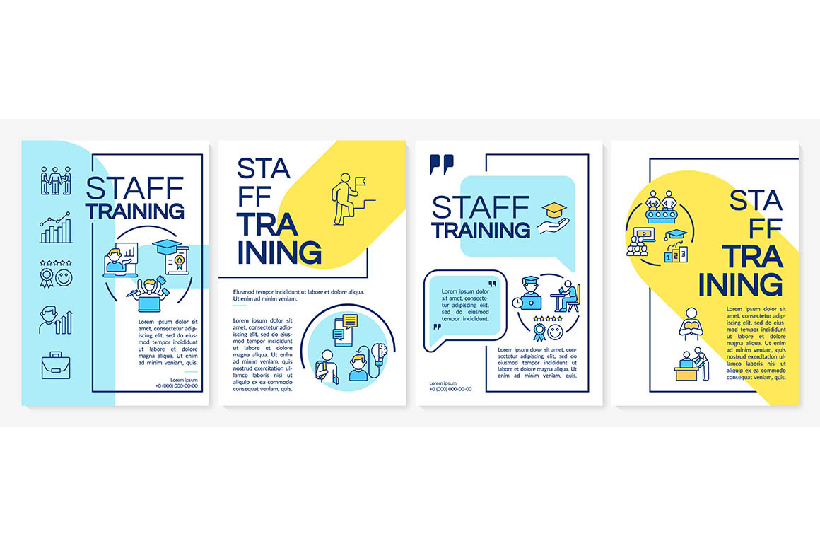 Staff training brochure template, a Brochure Template by IMG Visuals