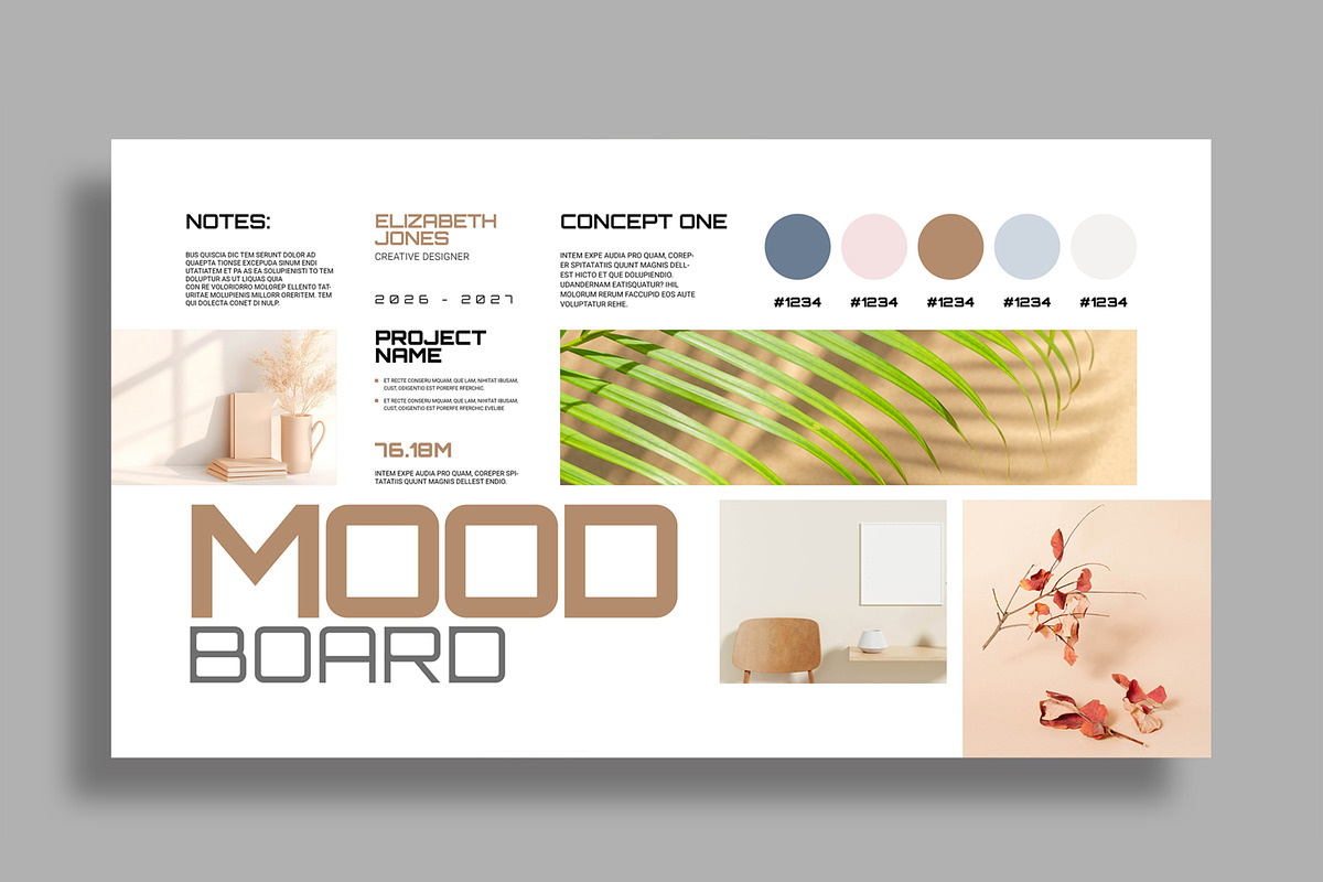 Easy Moodboard With Dark & Light, a Brochure Template by MightyDesign (Photo 2 of 6)