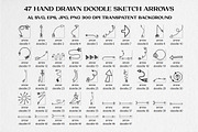 Doodle Arrows Collection, an Object Graphic by Artalia (Thumbnail 2 of 3)