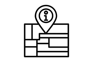 Map Line Icon, an Icon by Pexelpy