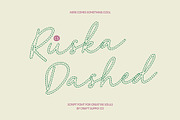 CS Ruska Dashed, a Script Font by Craft Supply Co. (Thumbnail 1 of 8)