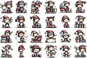 Whicmila Christmas Elf Clipart, an Illustration by Sublimation Artist (Thumbnail 2 of 6)