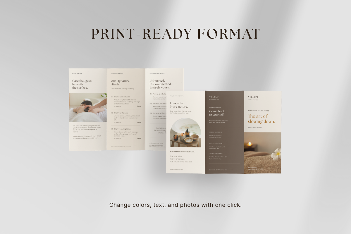 Organic Spa Brochure Template, a Brochure Template by batang (Photo 2 of 4)