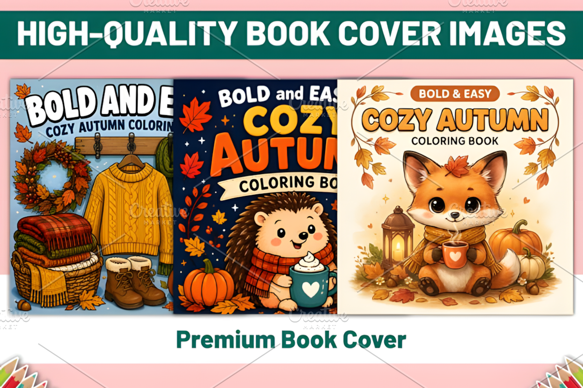 BOLD EASY COZY AUTUMN COLORING, a Seasonal Illustration by Coco Bloom (Photo 2 of 4)