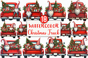 Merry Christmas Truck PNG Clipart, an Illustration by Craft Nest (Thumbnail 1 of 5)