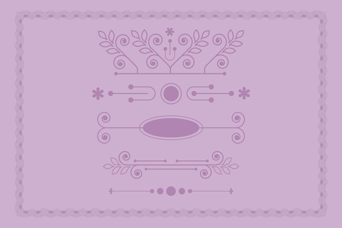 Floral Elements Dividers Collection, a Decorative Illustration by Photoshop Action (Photo 5 of 6)