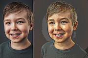 70% SALE! Cartoon Oil Art Painting, an Action Add-On by U_Design (Thumbnail 5 of 9)