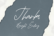 Bright Ending, a Script Font by Fachranheit Studio (Thumbnail 10 of 10)