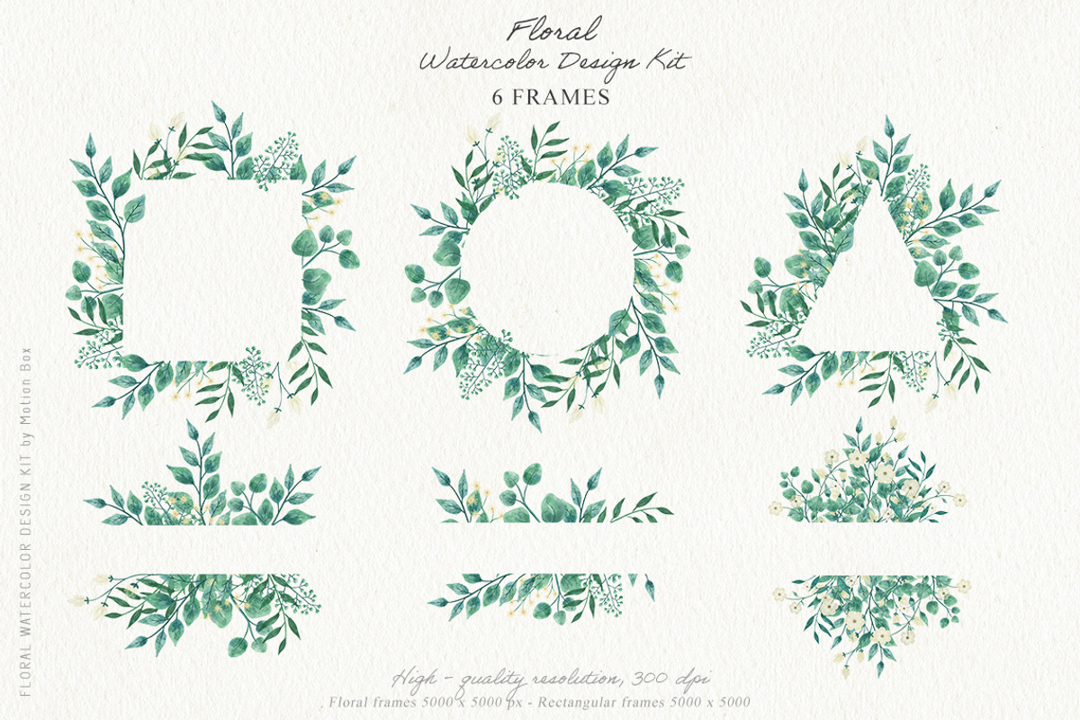 Floral Watercolor Design Big Pack, an Object Graphic by Motion-Box (Photo 8 of 17)