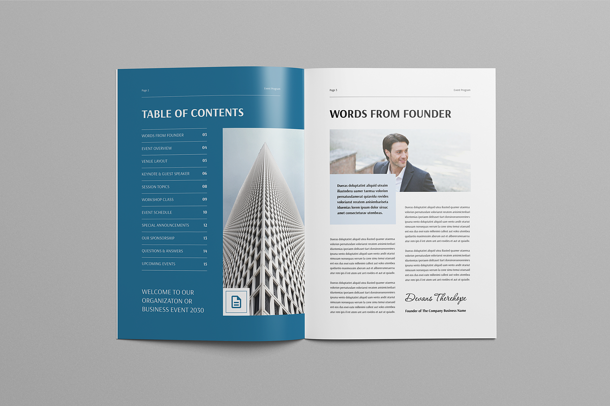 Event Program Brochure, a Brochure Template by Leaflove (Photo 2 of 10)