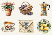 Italian Spring Clipart, an Illustration by OK Design (Thumbnail 4 of 5)