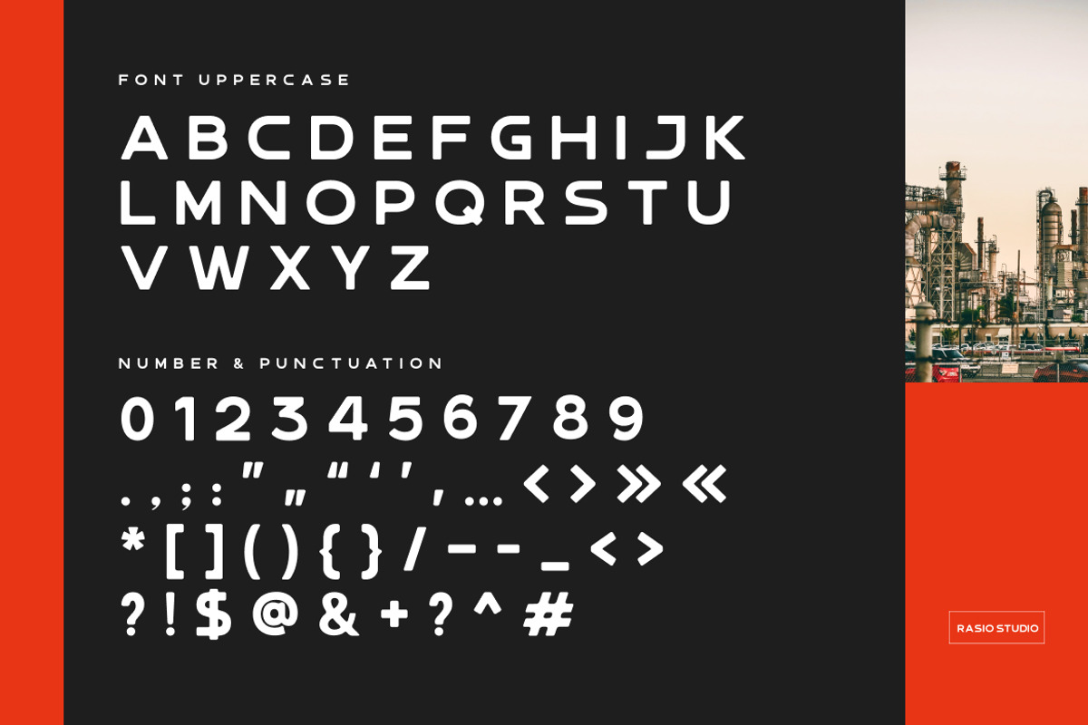 Mechline Geometric Sans Serif Font, a Sans Serif Font by Rasio Studio (Photo 2 of 7)
