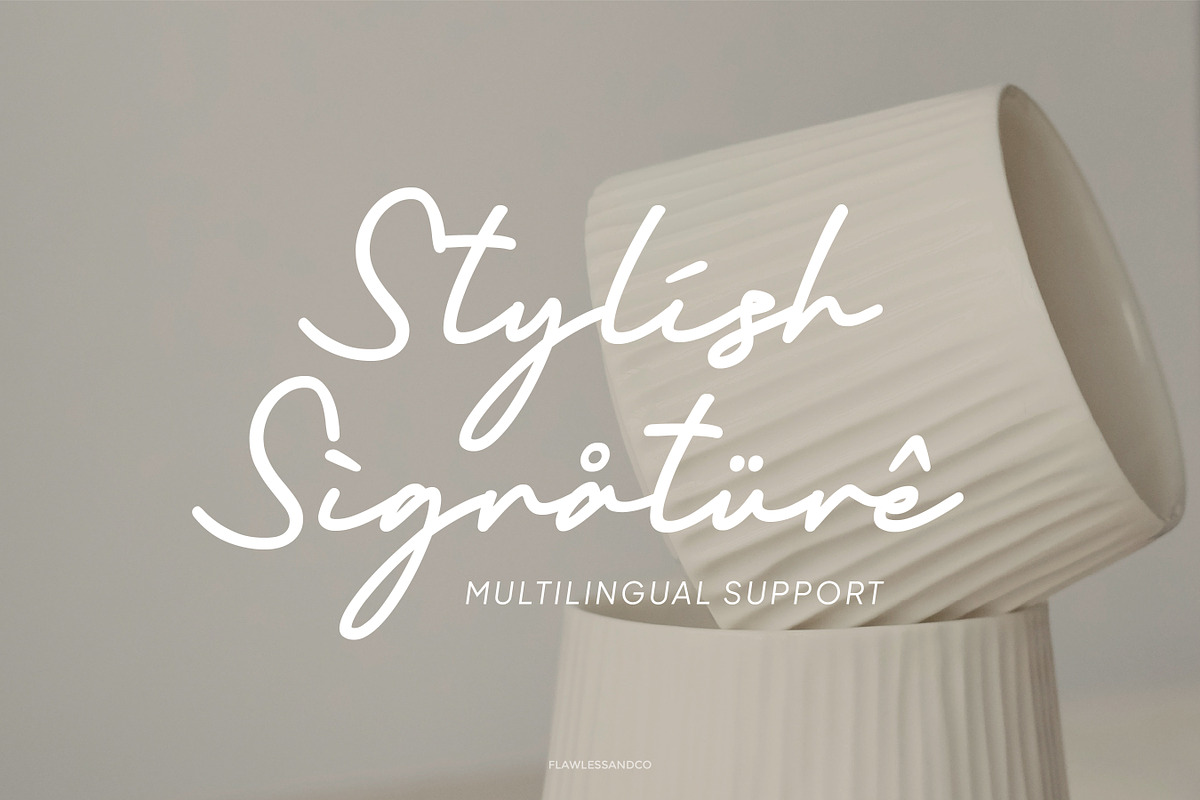 Anindhita - Script Signature Font, a Script Font by Flawless And Co (Photo 3 of 10)