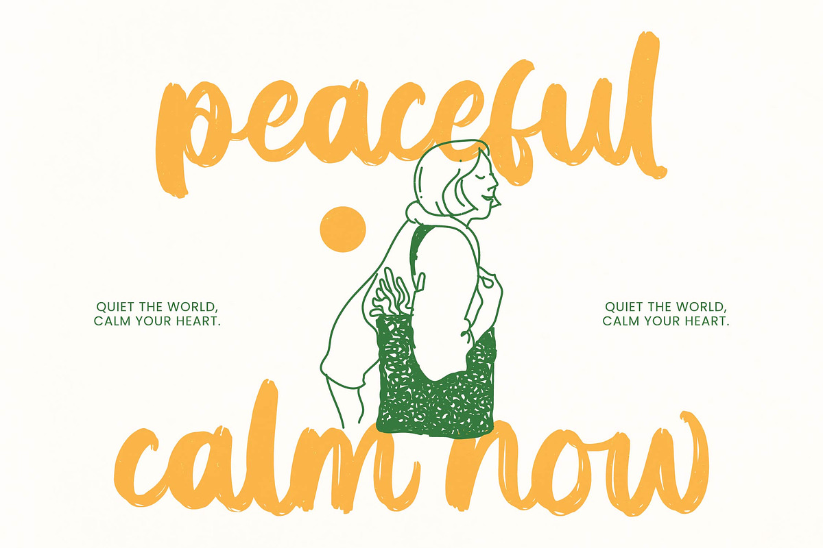 Solitude Mindful - Bold Brush Font, a Script Font by Letterena Studios Script (Photo 3 of 20)
