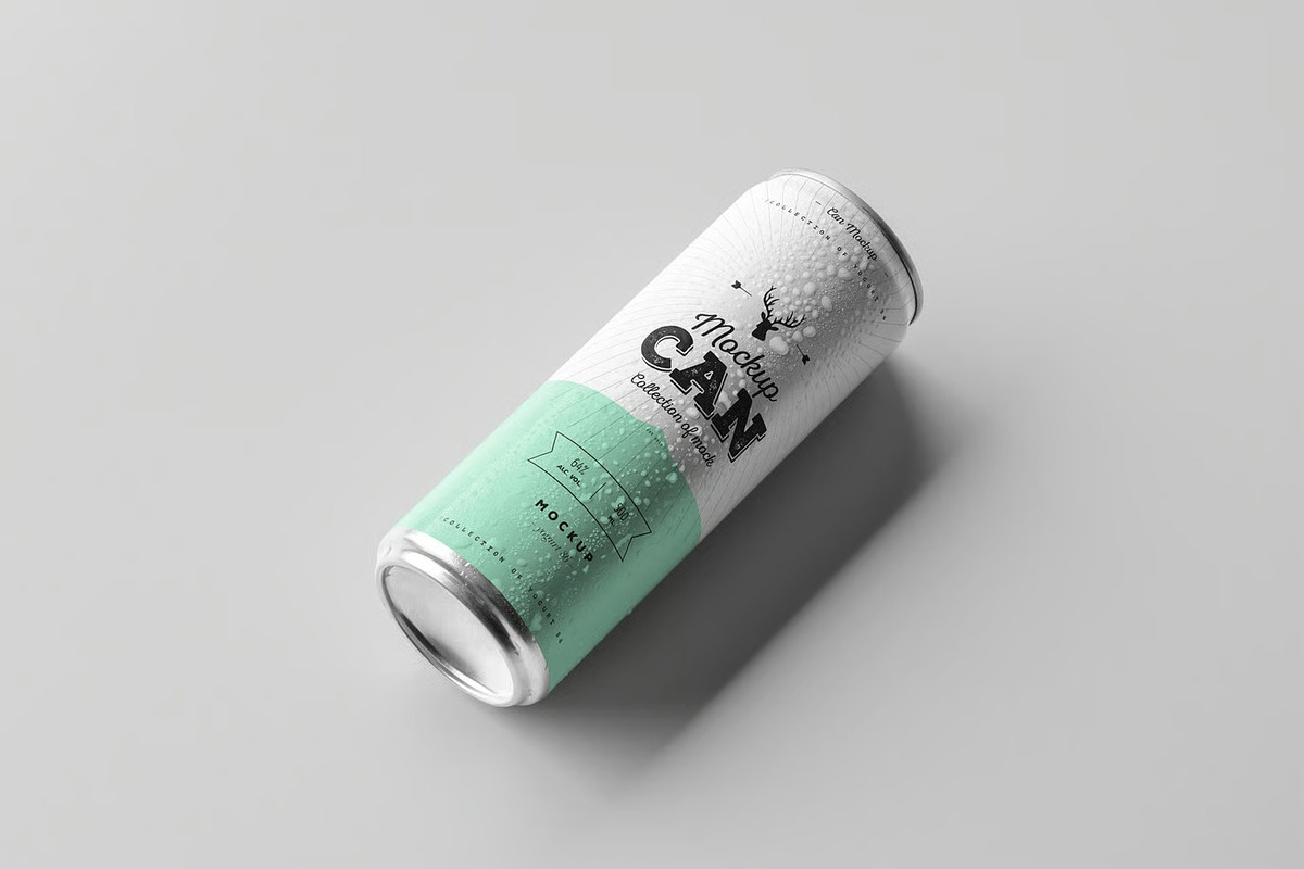 Can Mockup, an Advertising Mockup by DesignRushMarket (Photo 4 of 14)