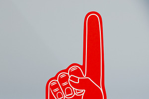 3D Sample Fan Foam Finger Model