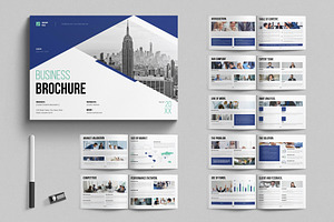 Business Brochure Template Landscape, a Brochure Template by E-Type