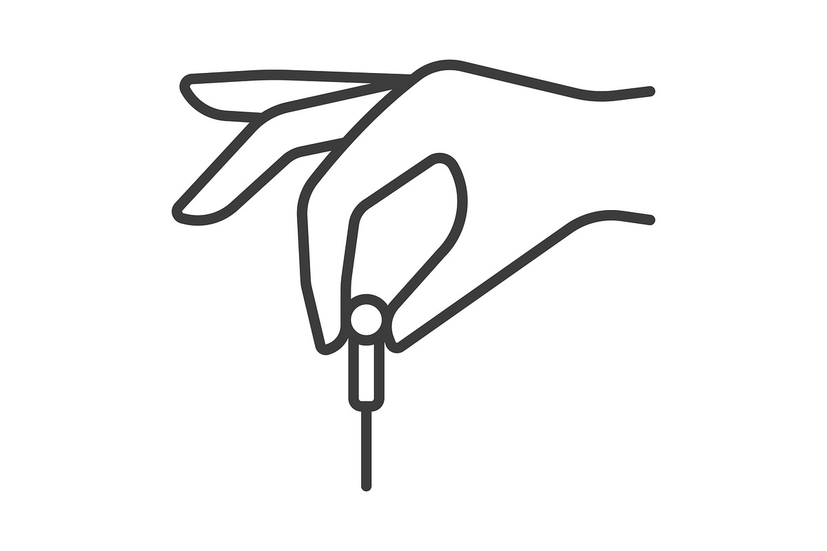 Acupuncture line icon set, an Outline Icon by ElineDesign (Photo 2 of 3)