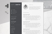 Resume Template / CV (One Page), a Resume Template by TheResumeCoach (Thumbnail 1 of 8)
