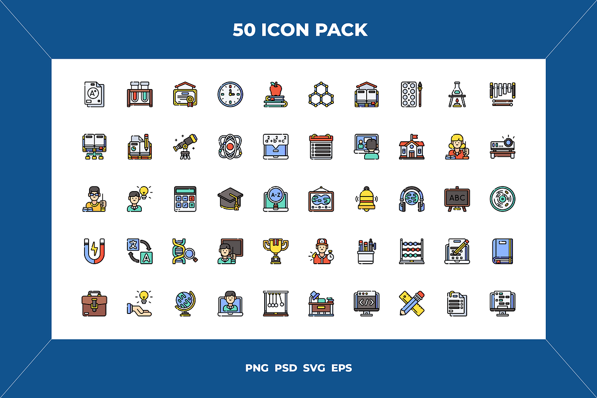 Teacher icons, an Outline Icon by Wencory (Photo 1 of 2)