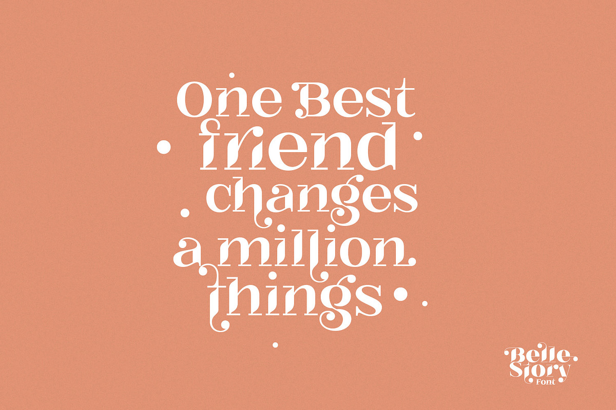 Belle Story - Beauty serif family, a Serif Font by creativemedialab (Photo 17 of 18)