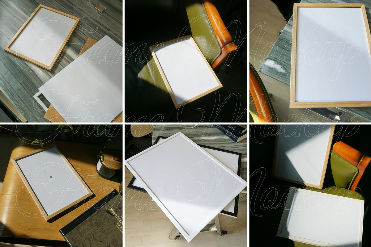 Frame Mockups Close-Up Set 6 PSD, a Product Mockup by SigaSigaMockup (Photo 3 of 4)