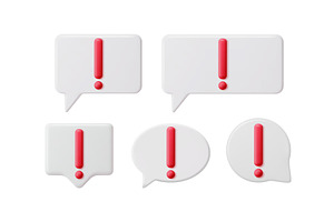 Several white speech bubbles with, an Object Illustration by Abscent